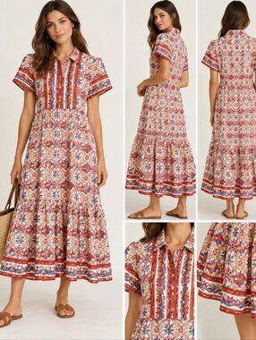 Victoria Dunn Midi Dress XS